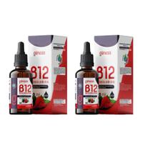 Kit 2x Vitamina Sublingual B12 Metilcobalamina 30ml gotas Genesis