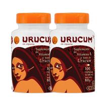Kit 2x Vitamina Urucum 500mg 100 Cps - CHAMEL Kit 2x Vitamina Urucum 500mg 100 Cps - CHAMEL