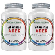 KIT 2X Vitaminas ADEK 60 cápsulas - Flora Nativa