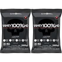 Kit 2X Whey 100% HD - 900g Refil Cookies And Cream - Black Skull Kit 2X Whey 100% HD - 900g Refil Cookies And Cream - Black Skull