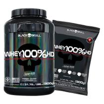 Kit 2x Whey 100% HD Refil/Pote (900g) - Baunilha/Morango