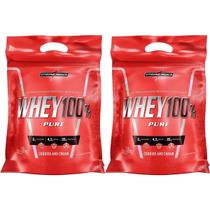 Kit 2X Whey 100% Pure - 1800g Refil Cookies and Cream - IntegralMédica