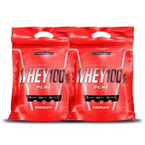 kit 2x Whey 100% Pure 907g Chocolate e Chocolate Integralmedica