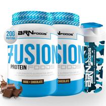 KIT 2x Whey Fusion 900g + Coqueteleira - BRN Foods