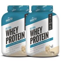 Kit 2x Whey Isolado Concentrado Chocolate Branco 1.8kg Shark