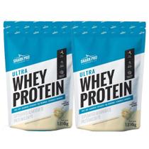 Kit 2x Whey Isolado Concentrado Chocolate Branco 1.8kg Shark