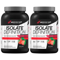 Kit 2X Whey Isolate Definition - 900g Morango - BodyAction