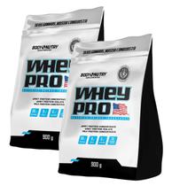 Kit 2x Whey Pro Protein Isolado & Concentrado 36g proteina 900g - Body Nutry