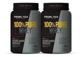Kit 2x Whey Protein 100% Pure (900g) Pote - Probiotica - Probiótica