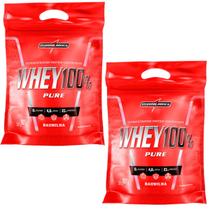 Kit 2x Whey Protein 100% Pure Concentrado Baunilha Refil 907g - Integralmedica