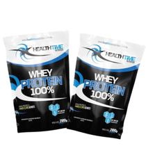 Kit 2x Whey Protein 100% Refil (4,2kg) - Sabor Chocolate Branco