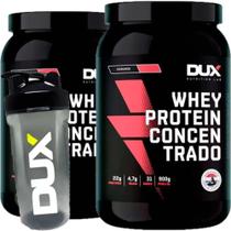 Kit 2x Whey Protein Conc.900g coco/coco+Shaker Dux