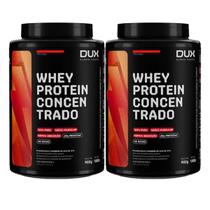 Kit 2X Whey Protein Concentrado - 900g Morango - Dux Nutrition Kit 2X Whey Protein Concentrado - 900g Morango - Dux Nutrition