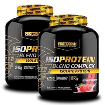 Kit 2x Whey Protein Isolado Iso Blend Complex 2Kg - Pretorian