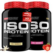 Kit 2x Whey Protein Isolado Iso Protein 2kg Bodybuilders