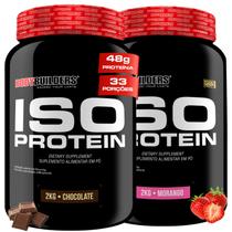 Kit 2x Whey Protein Isolado Iso Protein 2kg Bodybuilders