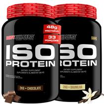 Kit 2x Whey Protein Isolado Iso Protein 2kg Bodybuilders