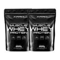 Kit 2x Whey Protein Muscle Whey 900g XPro Nutrition