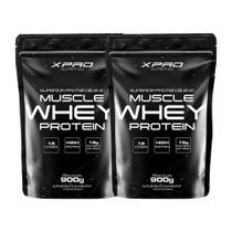 Kit 2x Whey Protein Muscle Whey 900g - XPRO Nutrition