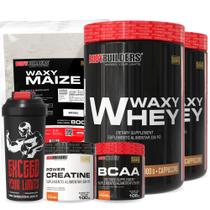 Kit 2x Whey Protein Waxy Whey 900g BCAA 4,5 100g Power Creatina 100g Waxy Maize 800g Coqueteleira Bodybuilders Kit 2x Whey Protein Waxy Whey 900g BCAA 4,5 100g Power Creatina 100g Waxy Maize 800g Coqueteleira Bodybuilders