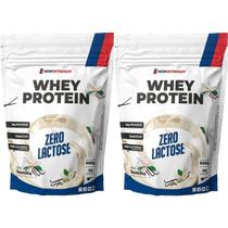 Kit 2X Whey Protein Zero Lactose - 900g Refil Baunilha - NewNutrition Kit 2X Whey Protein Zero Lactose - 900g Refil Baunilha - NewNutrition