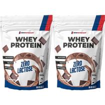 Kit 2X Whey Protein Zero Lactose - 900g Refil Chocolate - NewNutrition