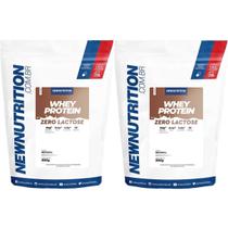 Kit 2X Whey Protein Zero Lactose - 900g Refil Natural - NewNutrition