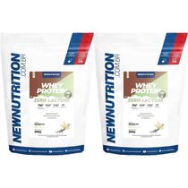 Kit 2X Whey Protein Zero Lactose All Natural - 900g Refil Baunilha - NewNutrition