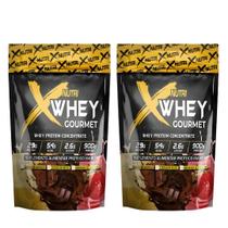 Kit 2x Whey Proteing Gourmet 900g (Concentrado Isolado) 29g de proteína - X NUTRI