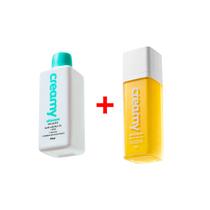 Kit 2x1 Creamy Skincare Ácido Salicílico + Lático Vegano Tratamento Facial Antiacne Antioleosidade Reduz Aparência dos Poros