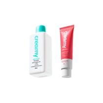 Kit 2x1 Creamy Skincare Facial Tônico Ácido Salicílico + Gel Creme Hidratante Calming Cream Vegano