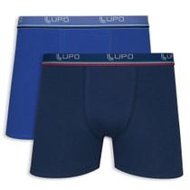Kit 2x1 Cueca Boxer Algodão Lupo 00523-088 T.P/EG 0950 - MARINHO/ROYAL
