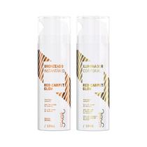 Kit 2x1 Skelt Corporal Red Carpet Glow Maquiagem Bronzeado Instantâneo Efeito Natural + Iluminador Corporal 120ml