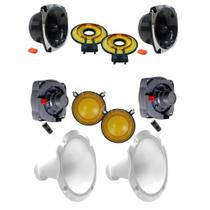 Kit 2x2 driver tweeter unlike 500 + corneta alumínio reparos Kit 2x2 driver tweeter unlike 500 + corneta alumínio reparos