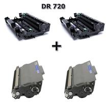 Kit 2xCartucho Cilindro + 2 Cartucho Toner Dr3302 Hl5452 Dcp8112 Dcp8157 Dr-3302
