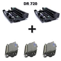 Kit 2xCartucho Cilindro + 3 Cartucho Toner Dr3302 Hl5452 Dcp8112 Dcp8157 Dr-3302