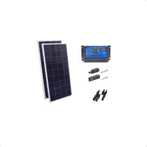 Kit 2xpainel Placa Energia Solar 150w Controlador30a Mc4 - Resun