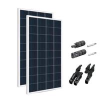 Kit 2xpainel Placa Energia Solar 155w Conectores MC4 e MC4 Y - Resun