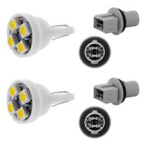 Kit 2xsoquete Farol E 2xlampada T10 Pingão Led Ford Escort