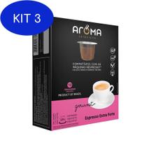 Kit 3 10 Cápsulas Para Nespresso Café Extra Forte