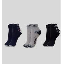 Kit 3, 6 ou 12 Pares de Meias Cano Curto-Masculina