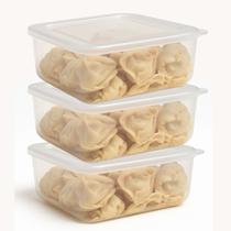 Kit 3 a 30 Potes Plásticos 270ml Tampa Transparente Potes Mini Marmita Fitness BPA Free