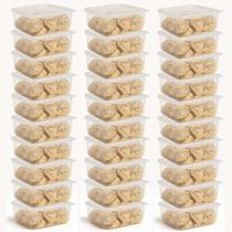 Kit 3 a 30 Potes Plásticos 270ml Tampa Transparente Potes Mini Marmita Fitness BPA Free Kit 3 a 30 Potes Plásticos 270ml Tampa Transparente Potes Mini Marmita Fitness BPA Free