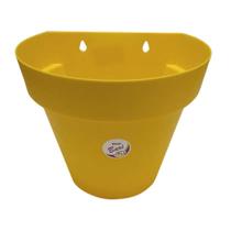 Kit 3 a 5 Vasos para plantas arandela parede meia lua flores jardim vertical 20cm