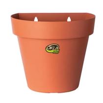 Kit 3 a 5 Vasos para plantas arandela parede meia lua flores jardim vertical 20cm