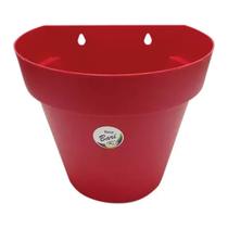 Kit 3 a 5 Vasos para plantas arandela parede meia lua flores jardim vertical 20cm