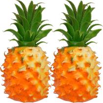 Kit 3 Abacaxi Tropical Isopor Enfeite Fruta Artificial 23cm Kit 3 Abacaxi Tropical Isopor Enfeite Fruta Artificial 23cm