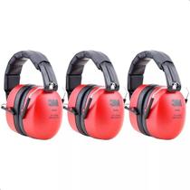 Kit 3 Abafador 3M Muffler Concha Protetor Auricular 21DB