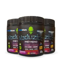 Kit 3 Abduzido Pré treino Beta Alanina L arginina L taurina L tirosina e Cafeína 300g sabor Guaraná com Açaí Fisionutri