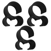 Kit 3 Abraçadeiras Para Fixar Mangueira De Vácuo E Leite Preta